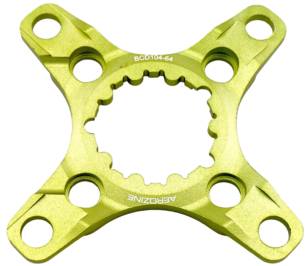 Aerozine chainring spider for SRAM DirectMount green BCD 104/64mm