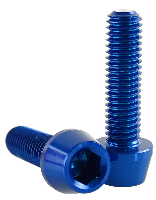 konische Zylinderkopf-Aluschraube 4762 M5 blau