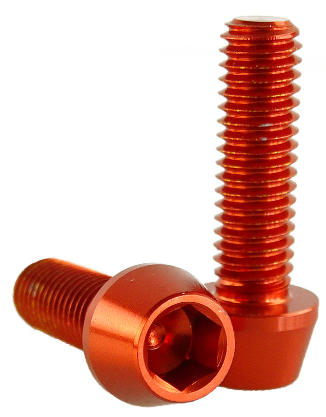 Kúpos alumínium hengerfejcsavar 4762 M6 orange
