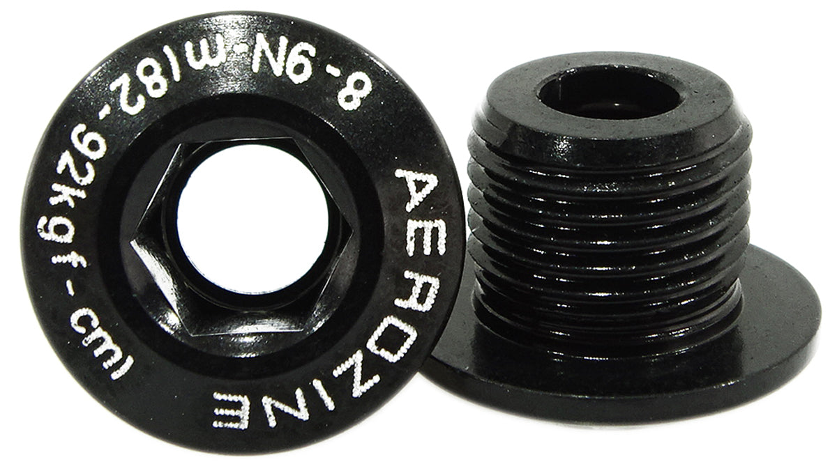 aerozine-chainring-bolt-M8x0.75x8.5mm-black