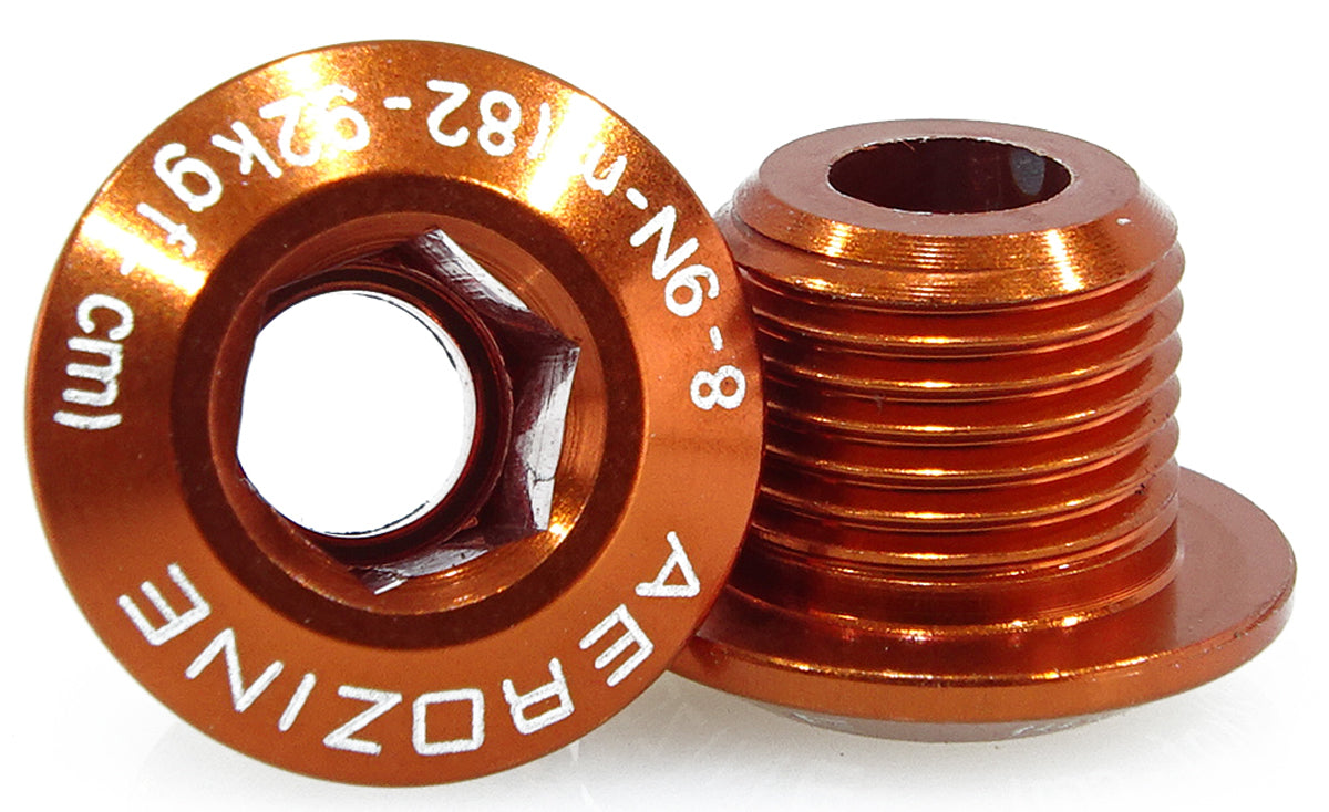 aerozine-chainring-bolt-M8x0.75x8.5mm-orange