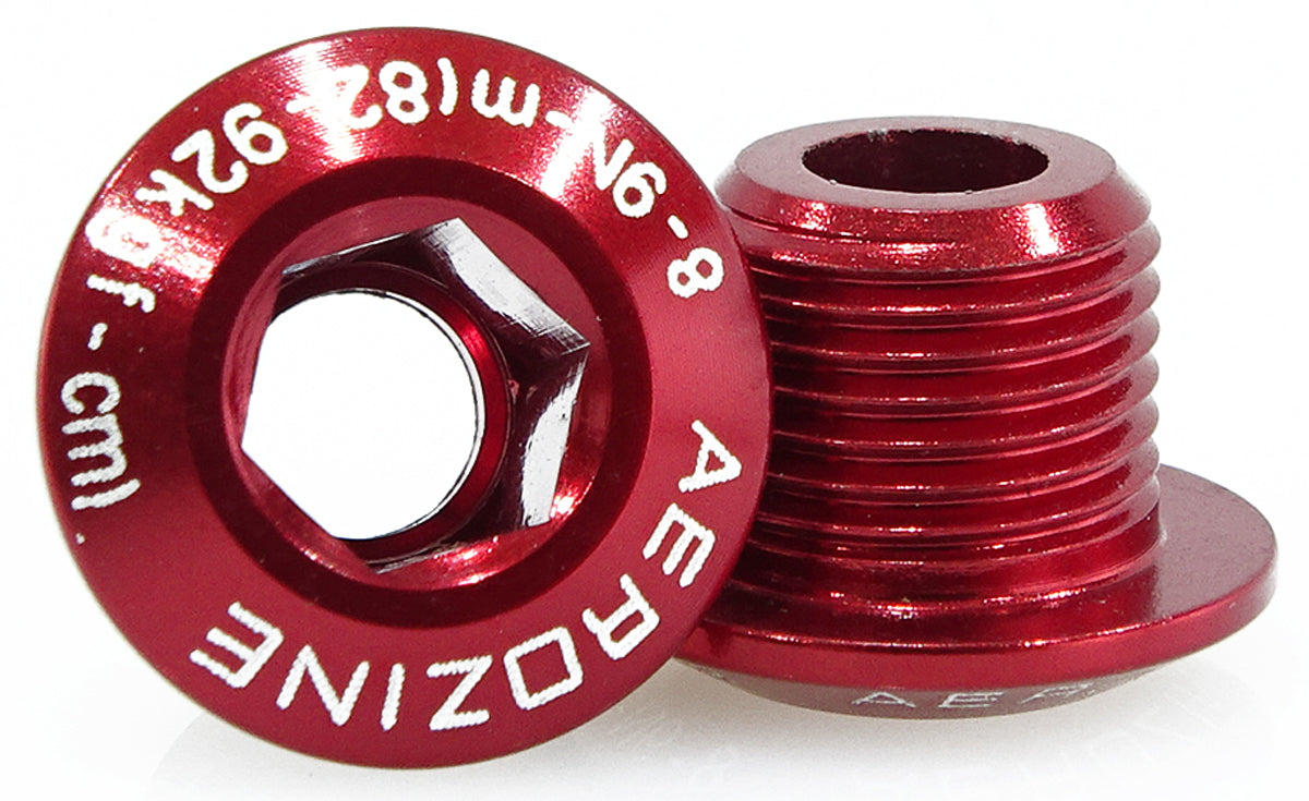 aerozine-chainring-bolt-M8x0.75x8.5mm-red