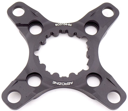 Aerozine chainring spider for SRAM DirectMount black BCD 104/64mm