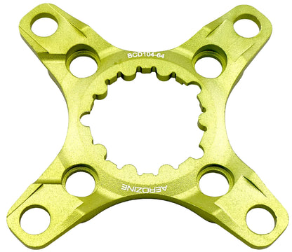 Aerozine chainring spider for SRAM DirectMount green BCD 104/64mm