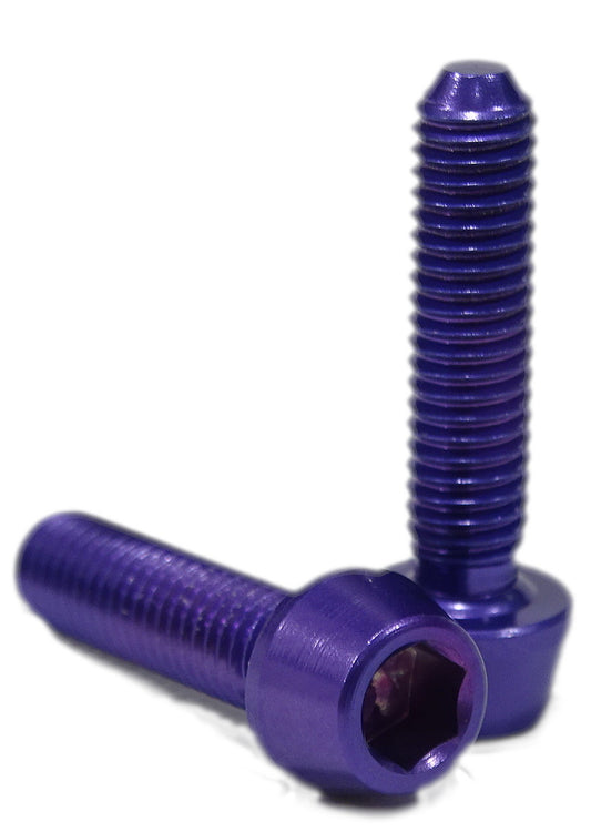 tapered cylinder head aluminum screw 4762 M5 violet