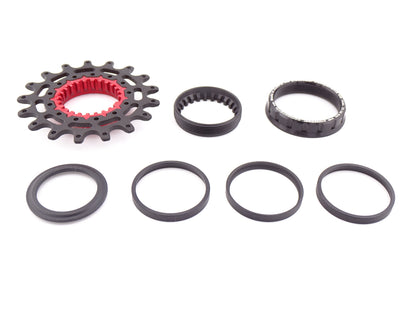 egysebességes átalakító készlet Shimano® Microspline szabadonfutó kerékagyhoz + lánckerék
