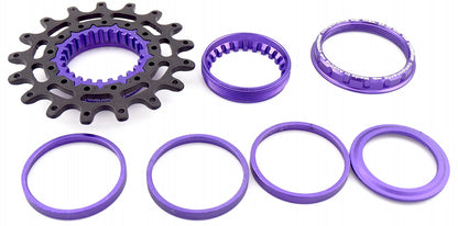 egysebességes átalakító készlet Shimano® Microspline szabadonfutó kerékagyhoz + lánckerék